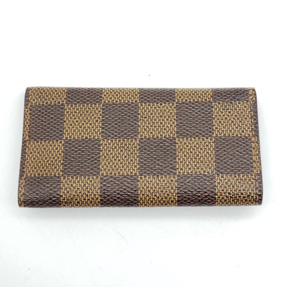 100% Authentic Louis Vuitton Damier Ebene 4 Keycase - Picture 3 of 13